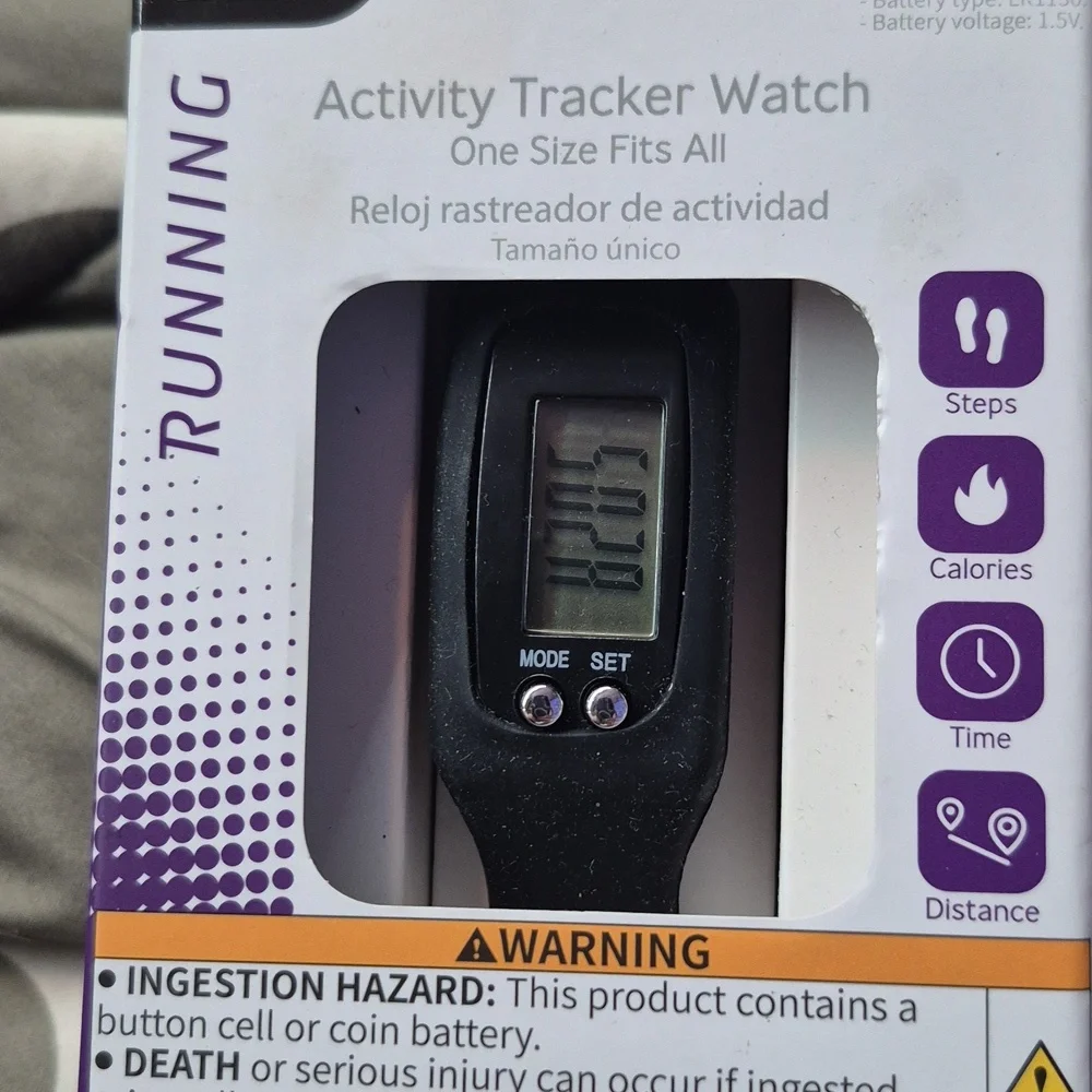 Crane Black Digital Fitness Tracker WATCH